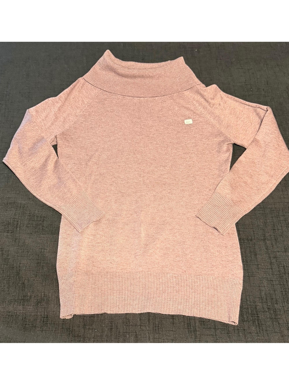 Van Milano Women's Lilac Turtleneck Sweater, Size Medium, Long Sleeve Knit Top